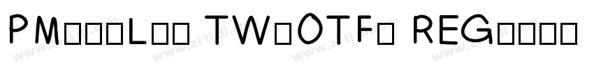 PMingLiu TW(OTF) REG字体转换